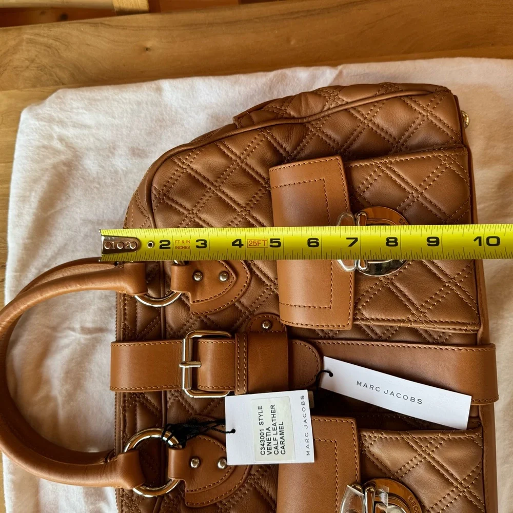 New unused Marc Jacobs Venetia Calf leather hand bag in Caramel - Picture 4 of 9